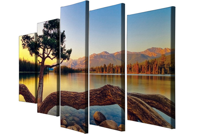 Wallity BC030 Cuadro Decorativo de 5 Piezas Multicolor Wallity BC030 Cuadro Decorativo de 5 Piezas Multicolor